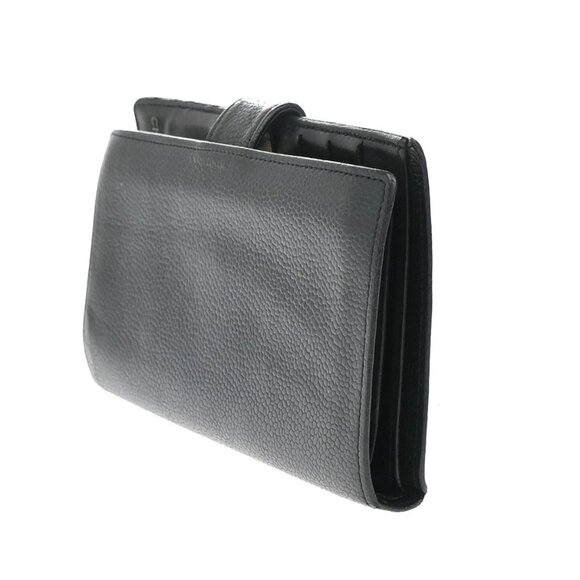 CHANEL CC Logo Bifold Long Wallet Grained Calfskin Leather Black GHW 34RF400 - Picture 4 of 15
